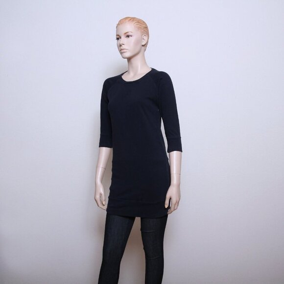 Lacoste 3/4 Sleeve Crew Neck Cotton Pullover Blue Women Size XS - Picture 2 of 10